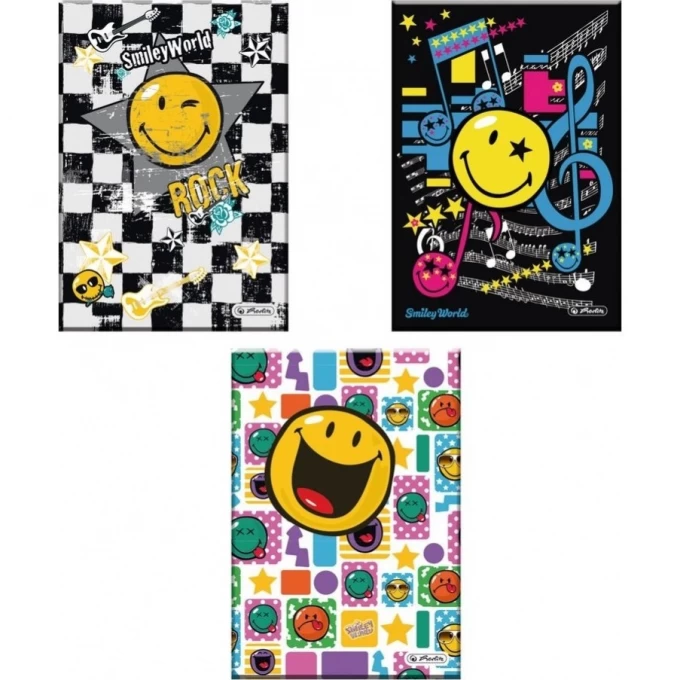 Книжка записная HERLITZ SMILEYWORLD, А5, 96л, клетка 11227097 Книжка записная HERLITZ SMILEYWORLD, А5, 96л, клетка 11227097