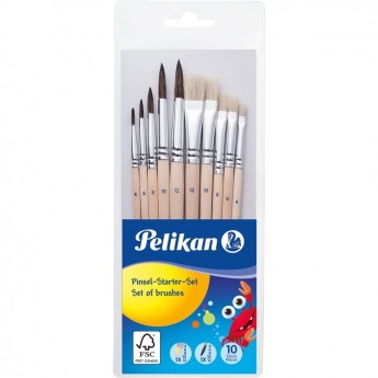 Набор кистей HERLITZ PELIKAN, 10 шт