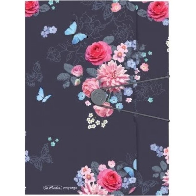 Папка с резинкой HERLITZ A4 LADYLIKE FLOWERS 50021598 Папка с резинкой HERLITZ A4 LADYLIKE FLOWERS 50021598