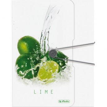 Папка с резинкой HERLITZ FRESH FRUIT Лайм, А4