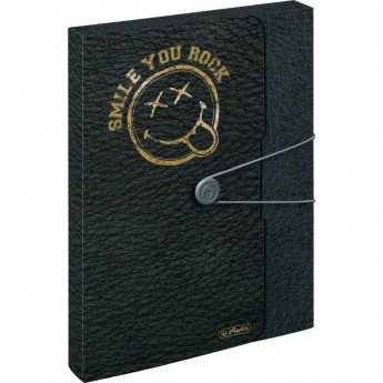 Папка с резинкой HERLITZ SMILEY GOL.ROCK TO GO
