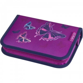 Пенал HERLITZ GLITTER BUTTERFLY