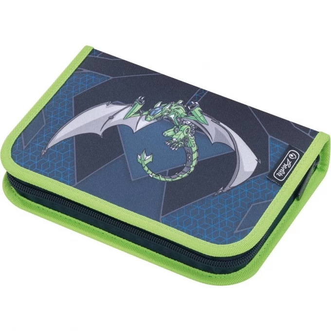 Пенал HERLITZ GREEN ROBO DRAGON 19 предметов 50014224-1 Пенал HERLITZ GREEN ROBO DRAGON 19 предметов 50014224-1