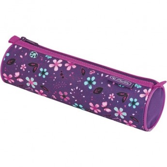 Пенал HERLITZ ULTRALIGHT FLOWERS, круглый