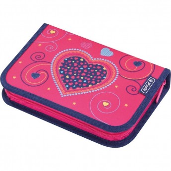 Пенал с наполнением HERLITZ PINK HEARTS 31 предмет