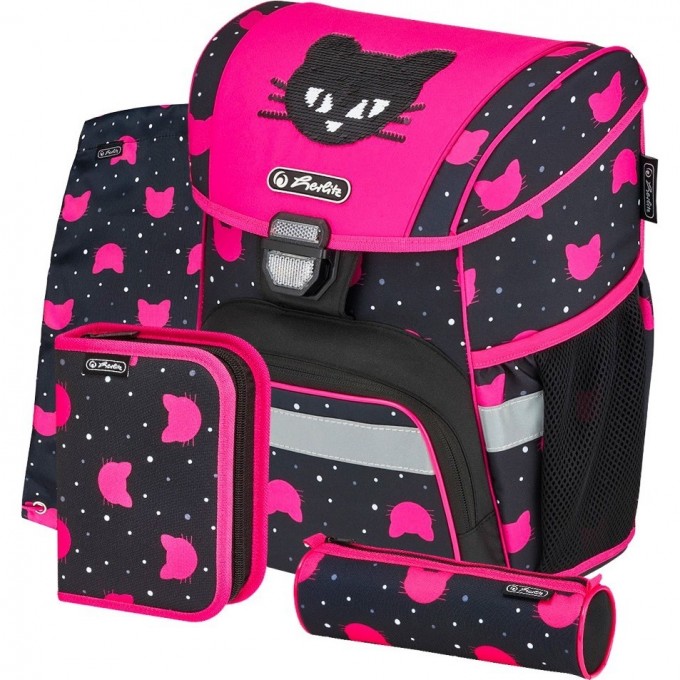 Ранец HERLITZ LOOP PLUS BLACK CAT 50032440 Ранец HERLITZ LOOP PLUS BLACK CAT 50032440
